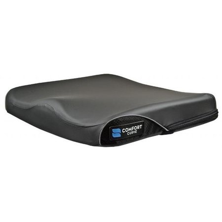 OGALLALA COMFORT CO Comfort Company CU-SV-1414 Curve Wheelchair Cushion with Stretch-Air Cover CU-SV-1414